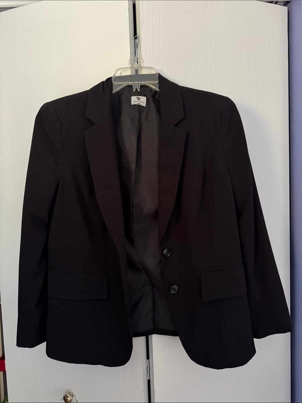 Worthington Black Classic Two-Button Blazer